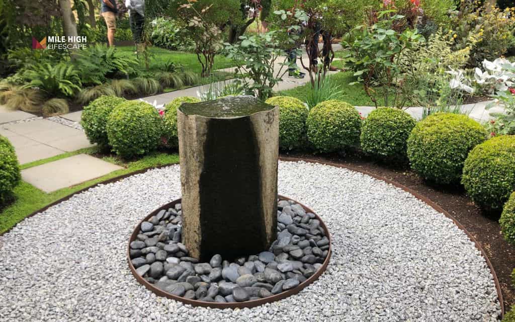 mid century modern landscape: Create strong focal points