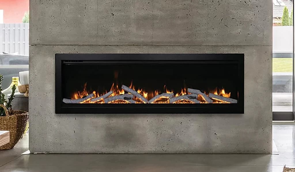 Electric outdoor fireplaces