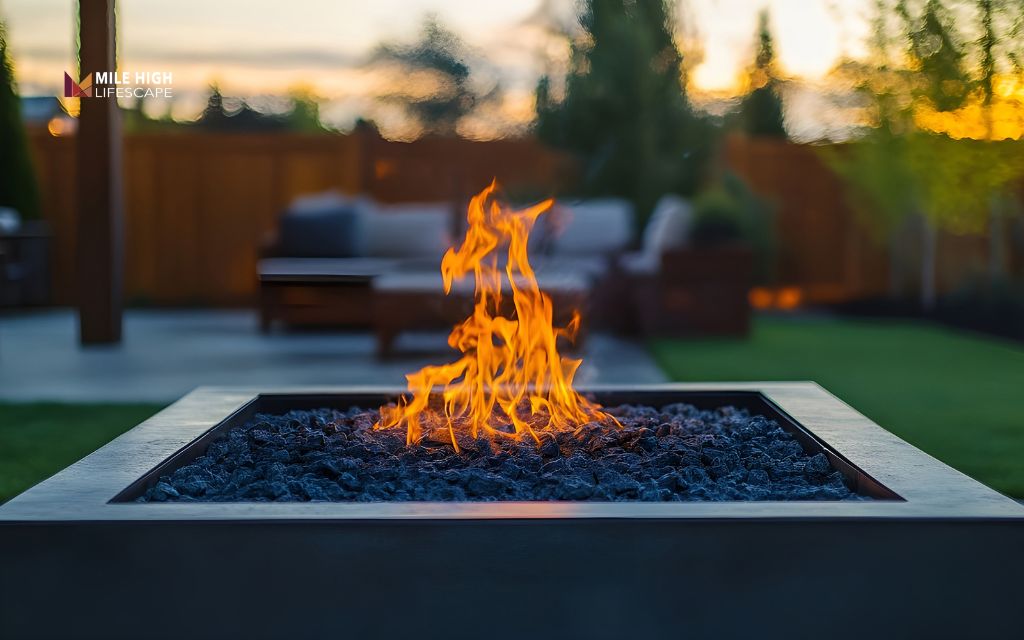 How to design a low-cost fire pit area