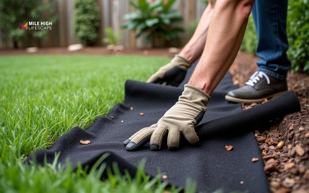 how to lay landscape fabric
