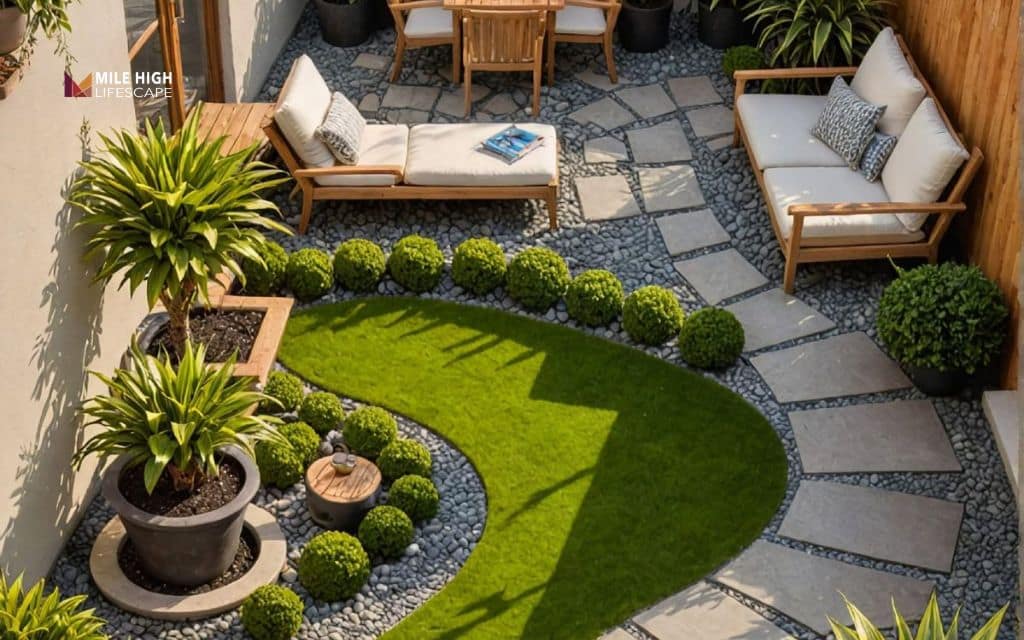 Landscape timber ideas: Modern geometric layouts