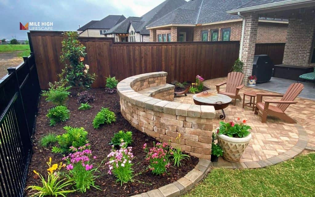 patio landscape ideas: Surround the patio with plants