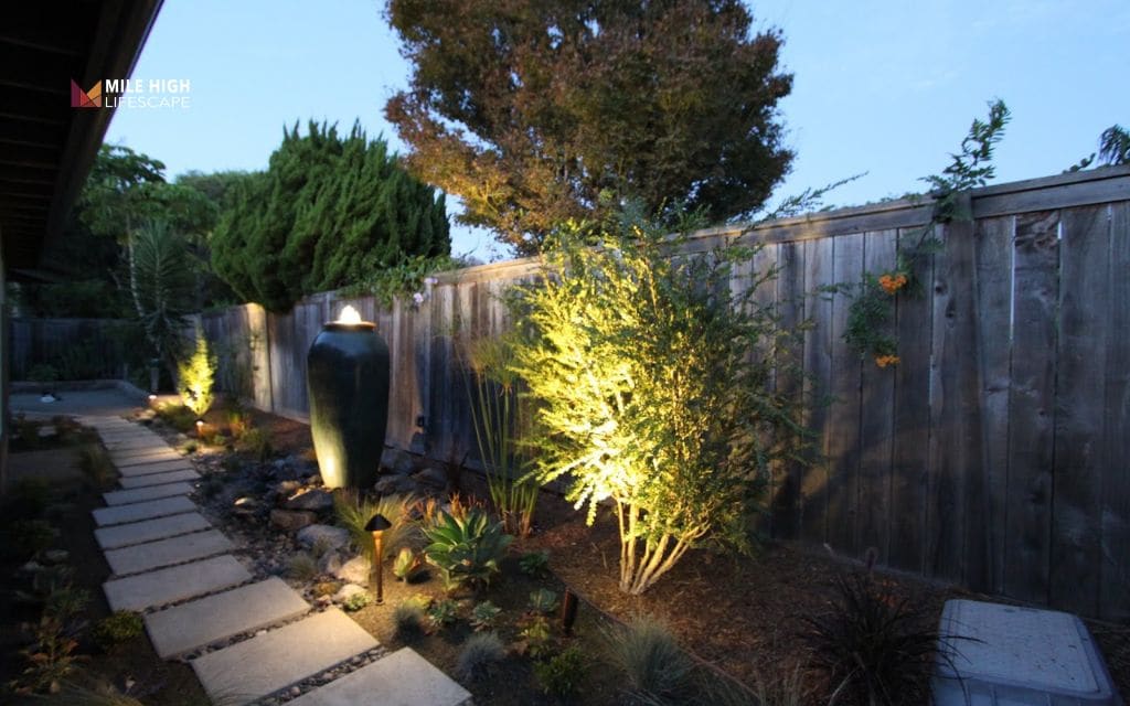 Use modern landscape lighting