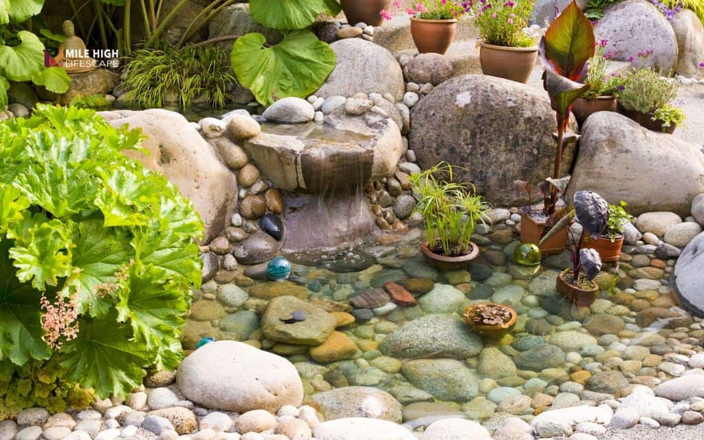 Cheap front yard landscape ideas: Add a DIY water feature