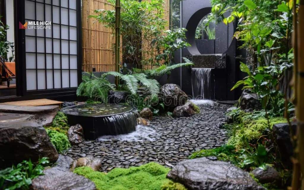 Cheap front yard landscape ideas: Add a rock feature or zen garden area