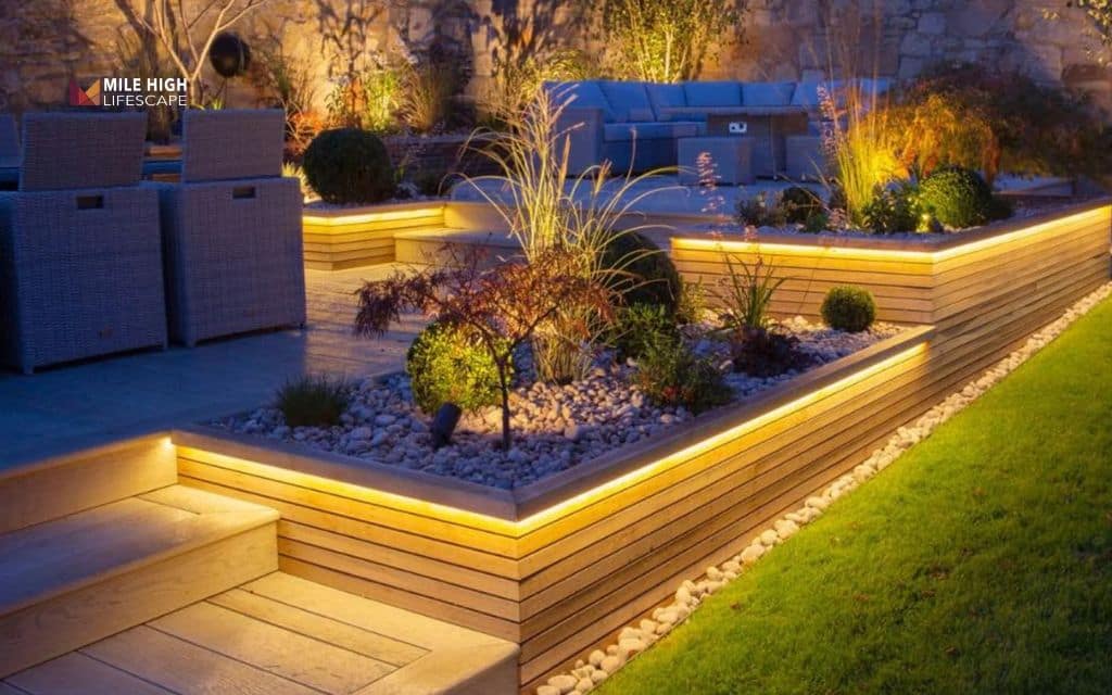 Flower bed ideas: Add landscape lighting to flower beds