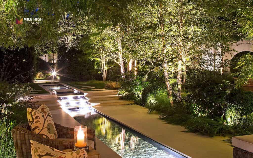 Cheap front yard landscape ideas: Add outdoor lighting