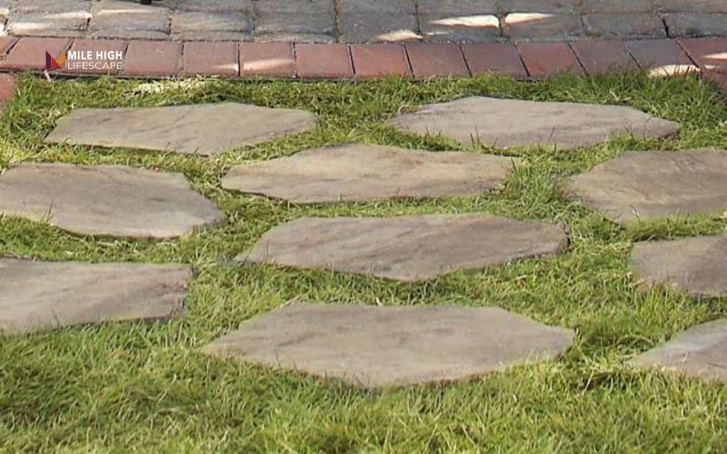 Cheap front yard landscape ideas: Build a simple pathway with stepping stones