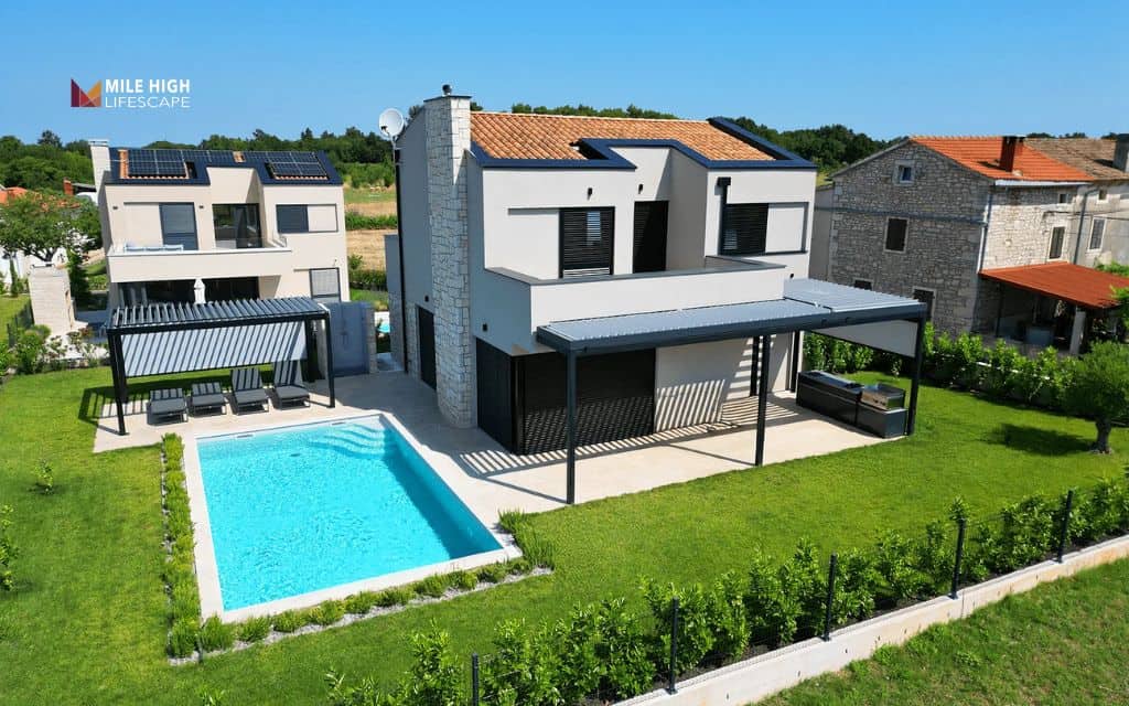 Landscape terrace: Create a cohesive terrace with matching materials
