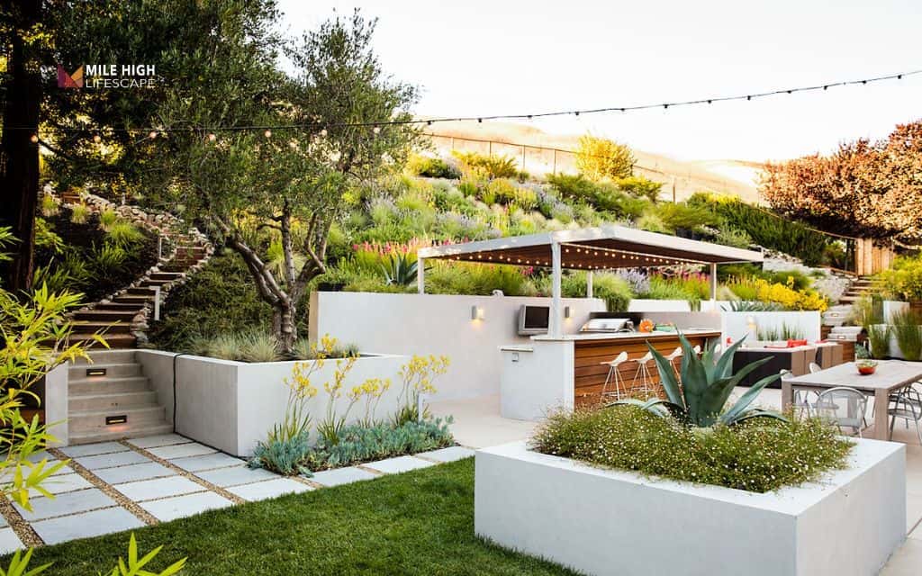 Hillside landscaping ideas: Design a hillside patio overlook