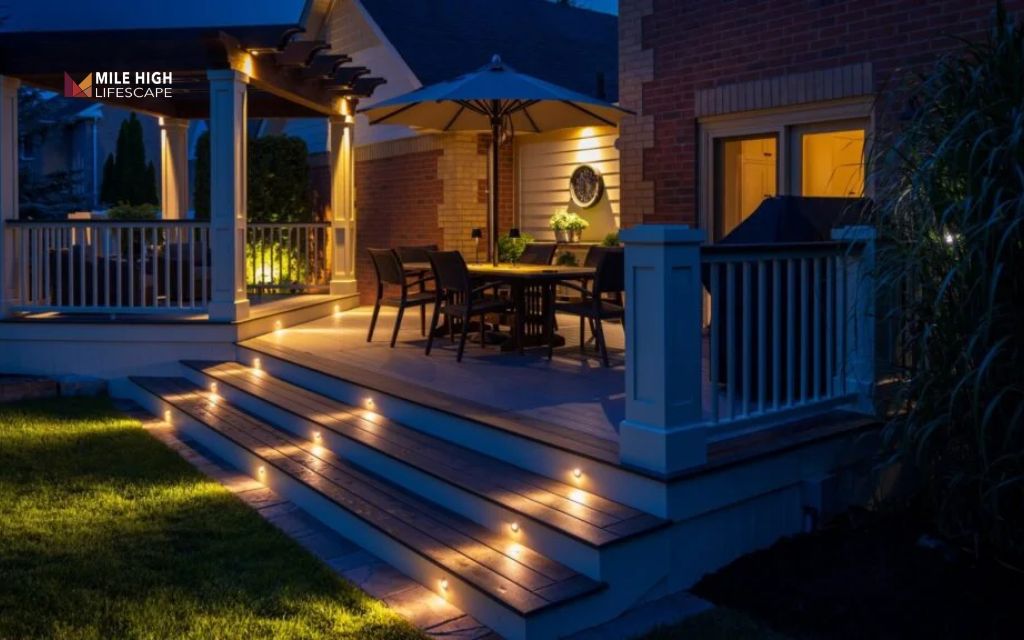 House landscape lighting: Frame patios & decks with ambient lighting