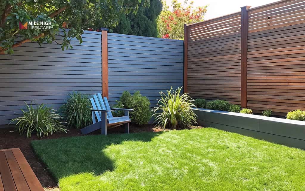 Front house fence ideas: Install a low modern fence for open curb appeal