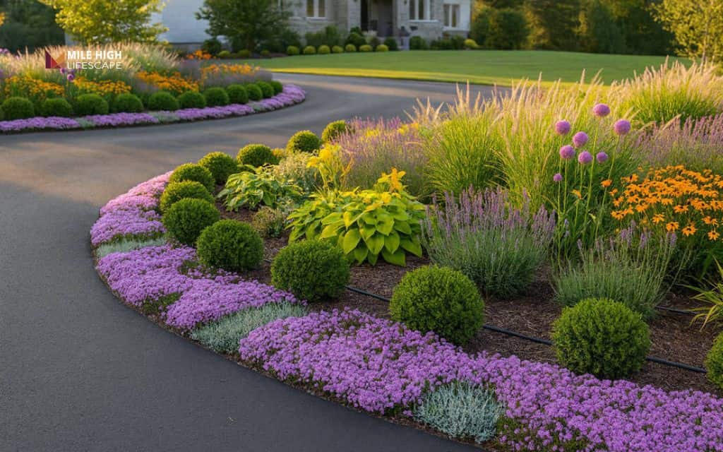 Lavender landscape ideas: Line a driveway with lavender
