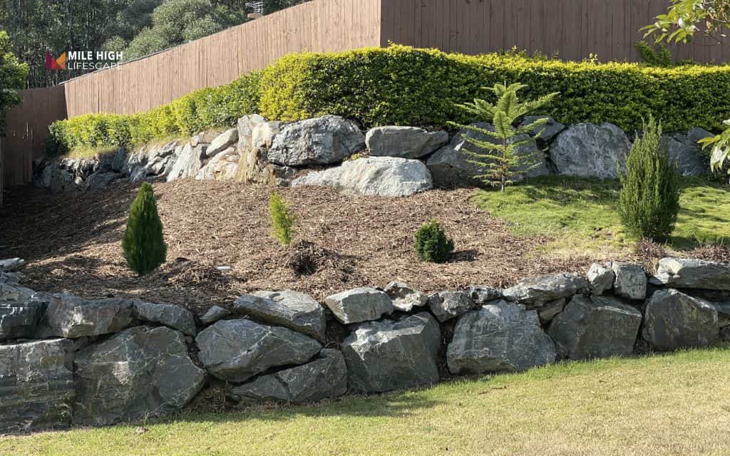 Hillside landscaping ideas: Use stone retaining walls for structure