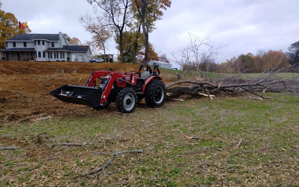 How To Get Rid of Tree Trunks: Pulling with truck/tractor/winch