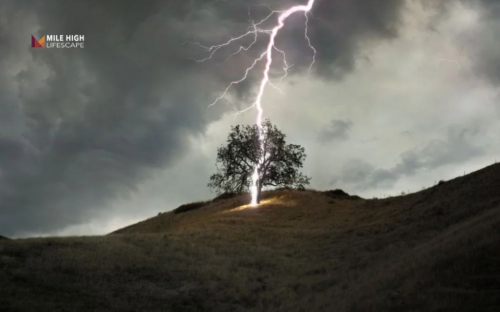 Lightning striking a tree: What to do after a lightning strike