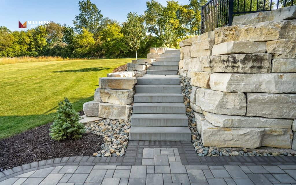 purpose of retaining wall: Retaining walls enhance landscape design