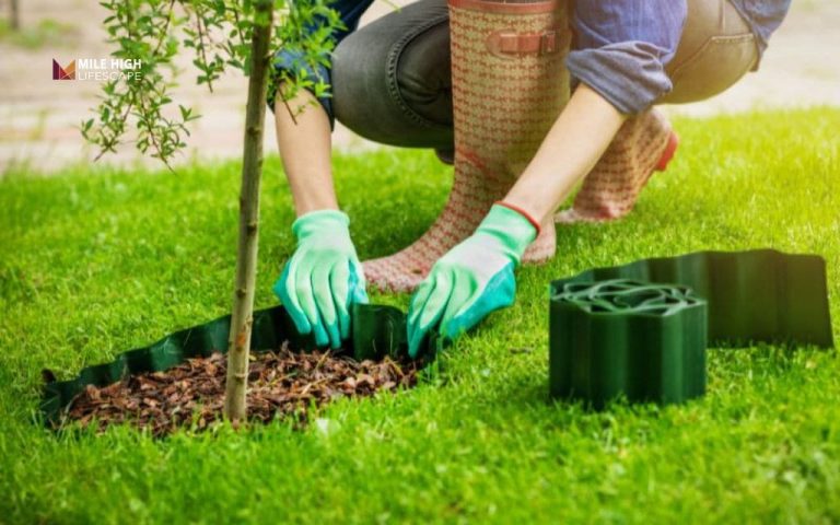 how to keep mulch in place