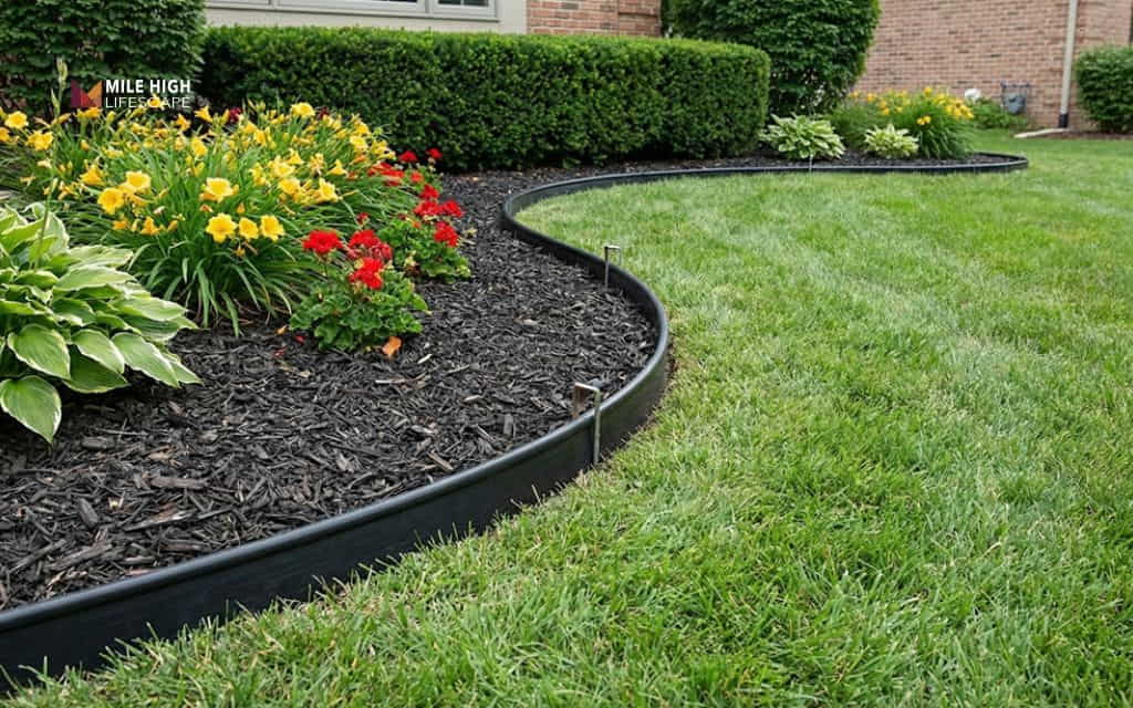 how to keep mulch in place: Install proper edging