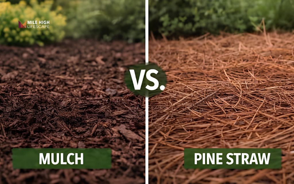mulch vs pine straw