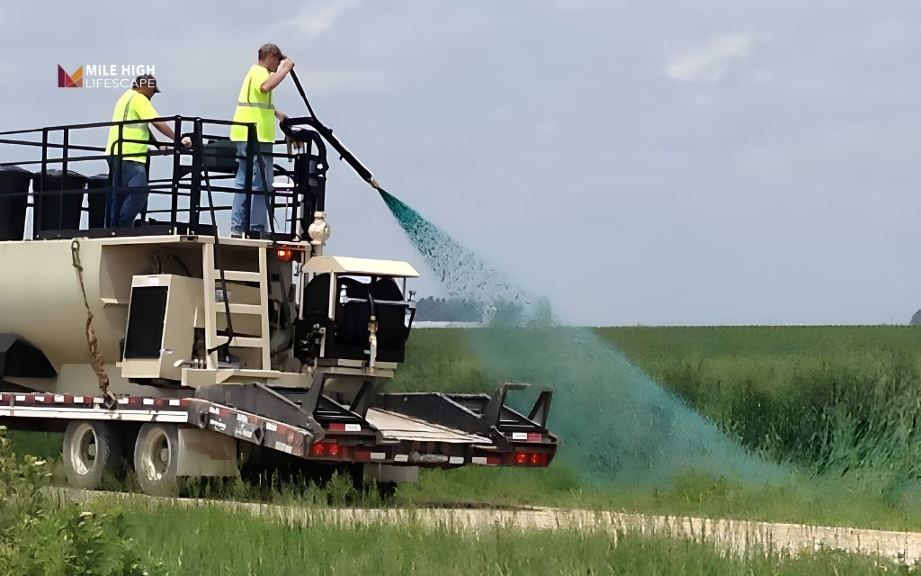 DIY hydroseeding: Step 4: Set up your equipment and mix