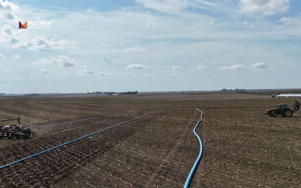 DIY hydroseeding: Step 5: Apply the slurry