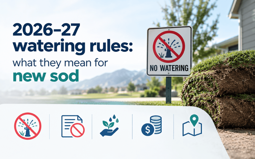 2026–27 Denver watering rules and their impact on new sod installation.