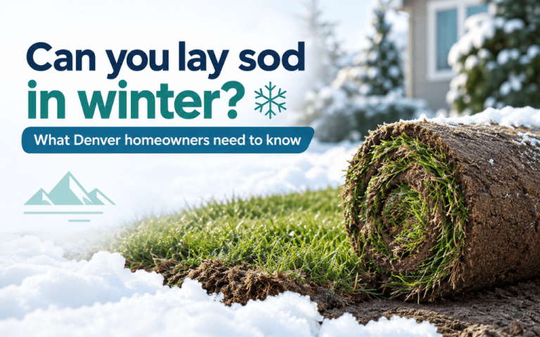 Can you lay sod in winter? What Denver homeowners need to know