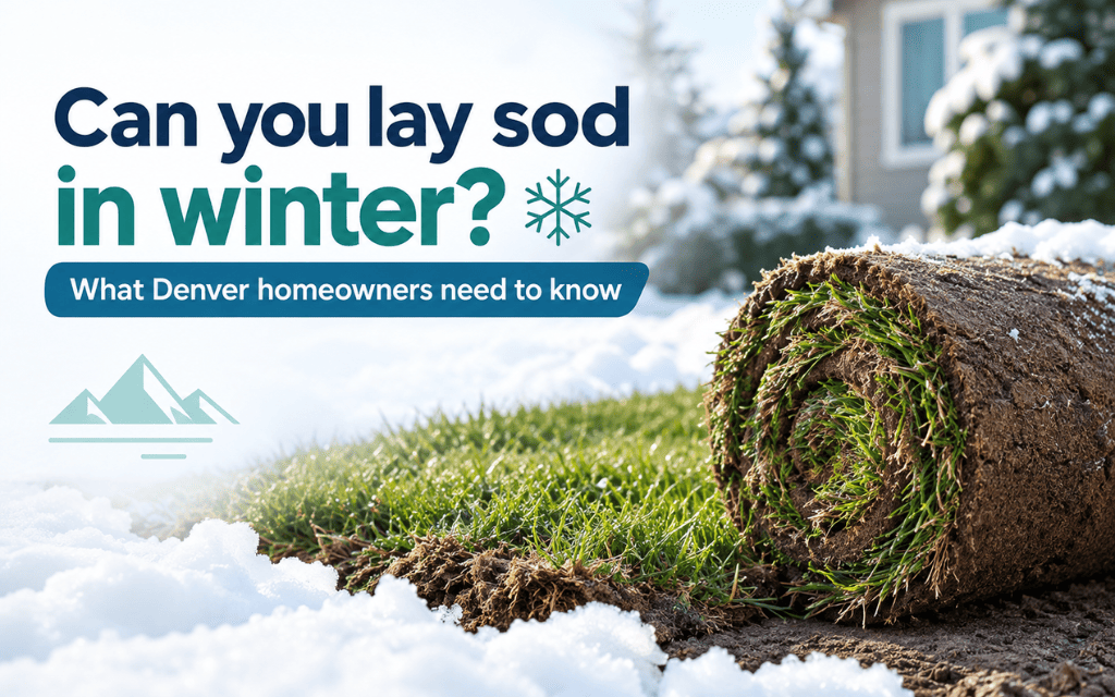 Can you lay sod in winter? What Denver homeowners need to know