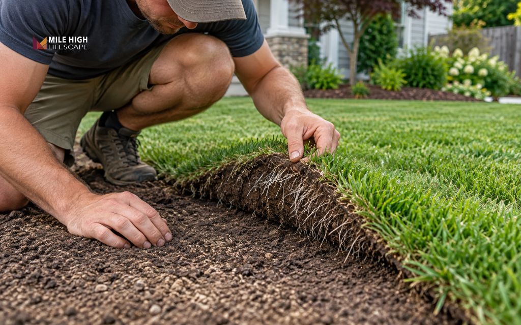 New roots help determine when to reduce your sod watering schedule