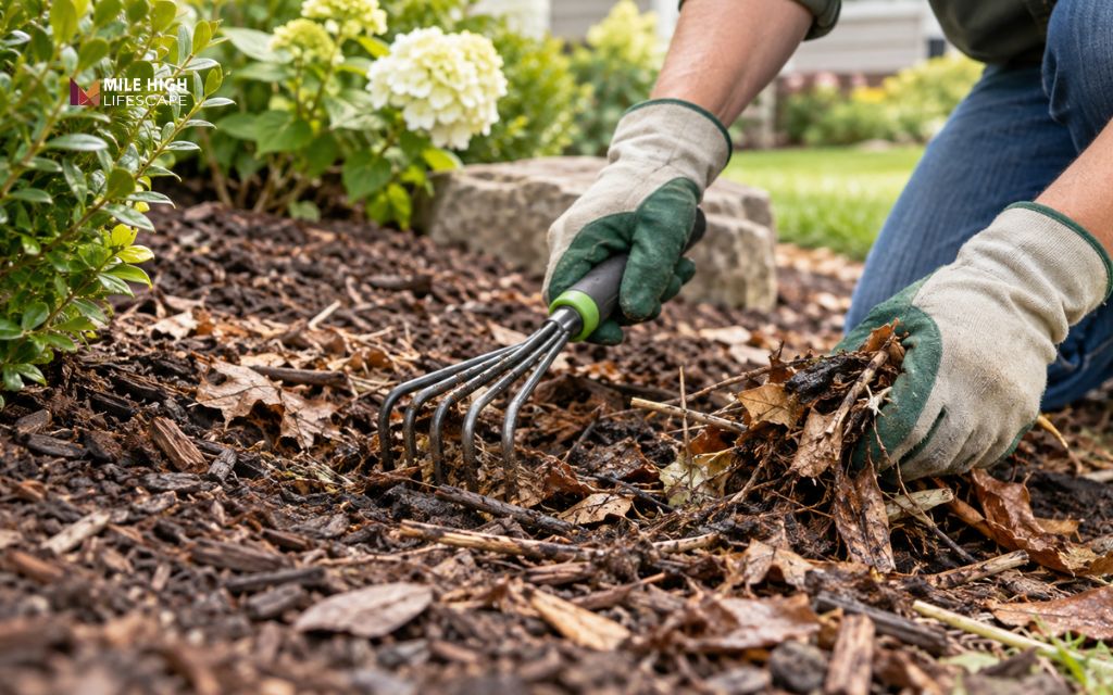 Clear decaying material when learning how to get rid of mushrooms naturally