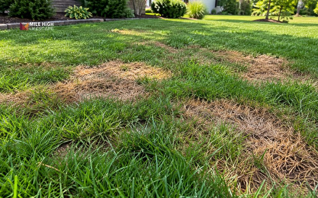 Inspect damaged turf closely when browning sod continues to spread.