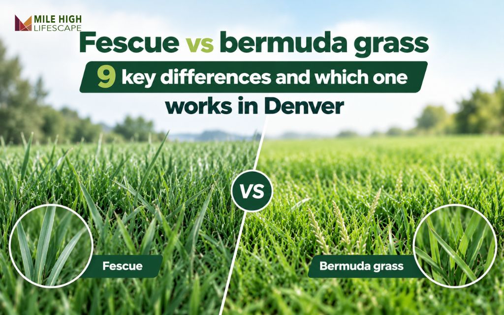 Fescue vs bermuda grass