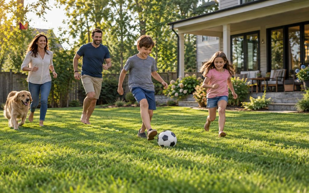 Busy family lawns need turf that can tolerate regular foot traffic