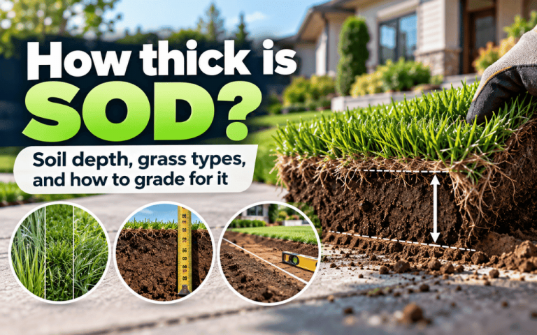 How thick is sod?