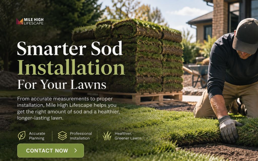 Mile High Lifescape plans sod coverage carefully for Denver lawn projects