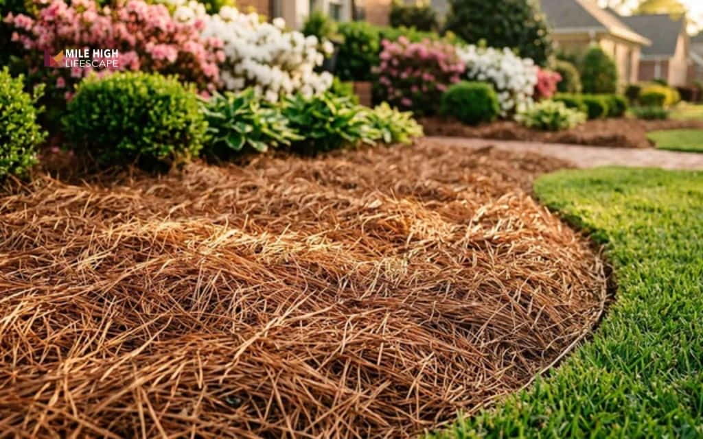 mulch path: Pine straw