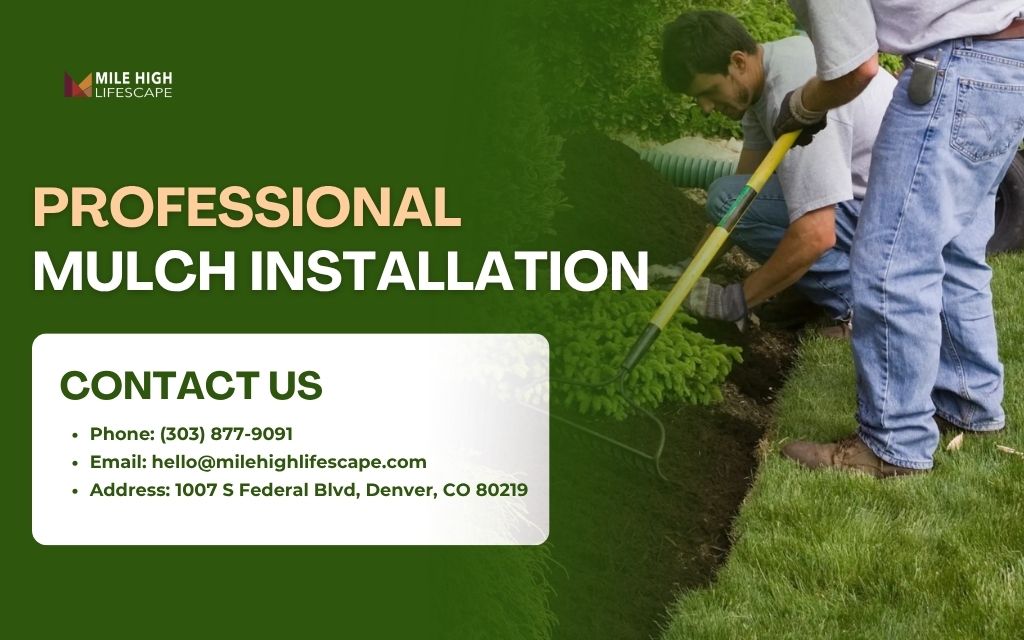 Fresh mulch installation helps maintain healthier, cleaner, easier-to-manage landscape beds