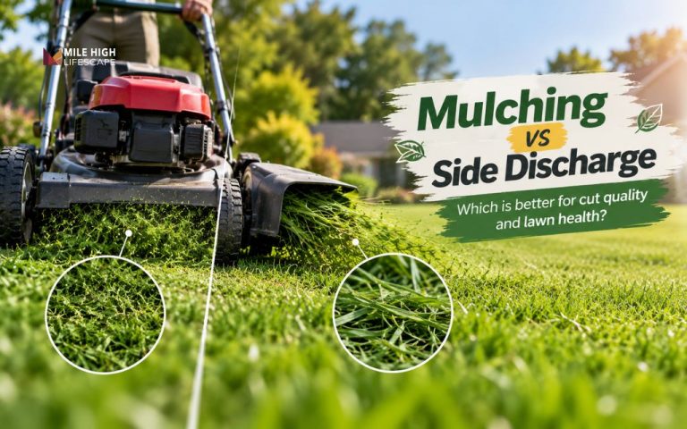 Mulching vs side discharge