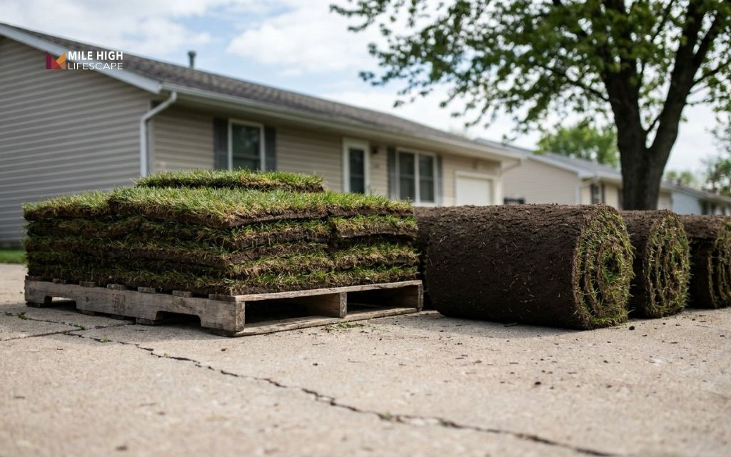 Confirm how much sod is on a pallet before delivery day