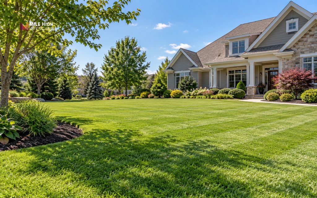 Mulching works best on dry, regularly maintained lawns with short grass